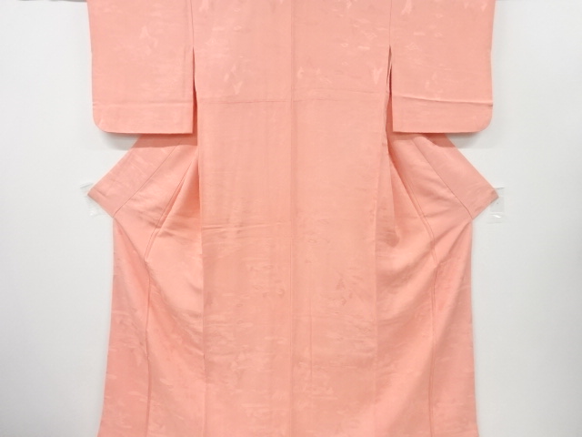 ヱ霞に流水・樹木模様織り出し色無地着物